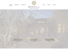 Tablet Screenshot of boxhilldesign.com